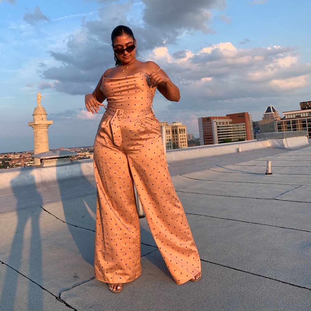 Polka dot jumpsuit